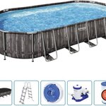 Kit voor bovengronds zwermbad | 7.32 x 3.66 meter Bestway, Power Steel